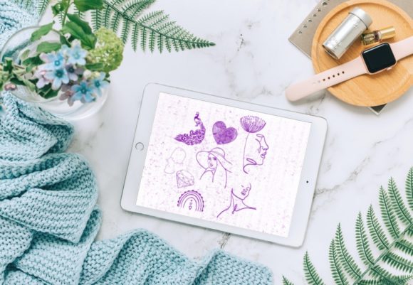 15 Boho Line Art Stamps Procreate V 34: A Designer's Toolkit