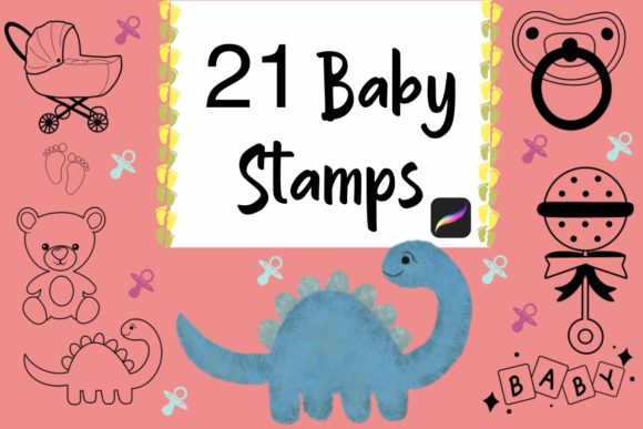21 Baby Stamps for Procreate: Your Go-To Design Toolkit