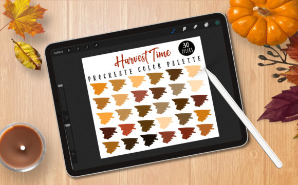 Embrace Autumnal Warmth with the Harvest Time Procreate Palette