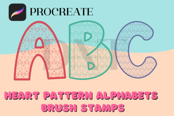 Heart Pattern Alphabets Brush Stamps: A Designer's Guide
