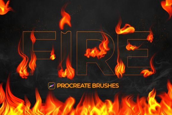 Ignite Your Art with Fire Procreate Brushes