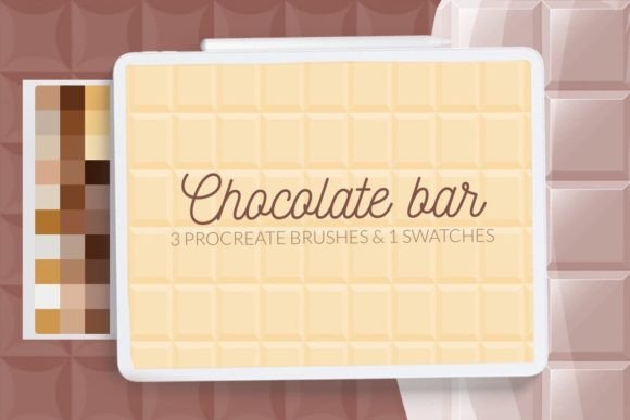 Indulge Your Creativity with a Chocolate Bar Procreate Background Brush