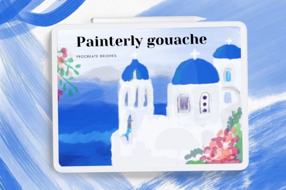 Painterly Gouache Procreate Brushes: A Digital Studio Essential