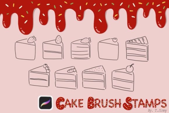 Sweeten Your Digital Art with Procreate Cake Brush Stamps