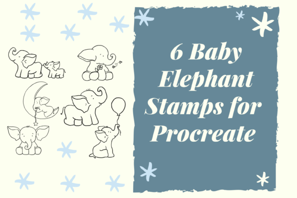 Unleashing Creativity with Baby Elephant Stamps for Procreate X 6