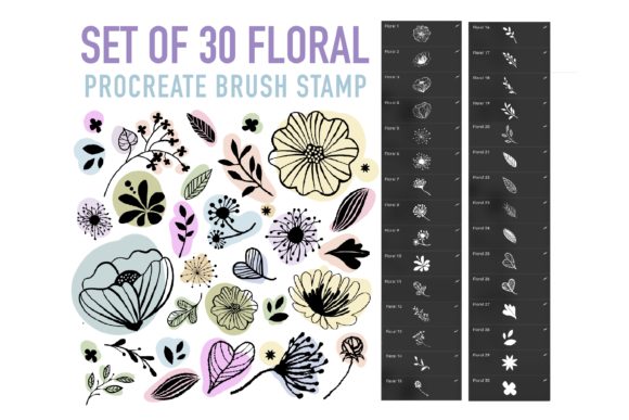 Unlock Creative Potential with Procreate Floral Stamps Brushes