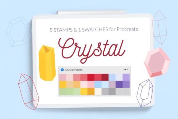 Unlocking Luminous Palettes with Crystal Swatches