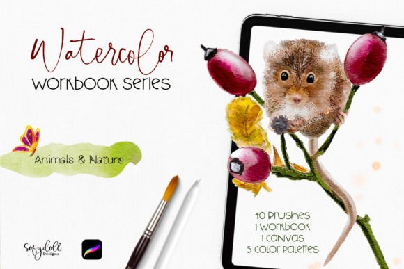 Watercolor Workbook – Animals & Nature: Capture Forest Magic